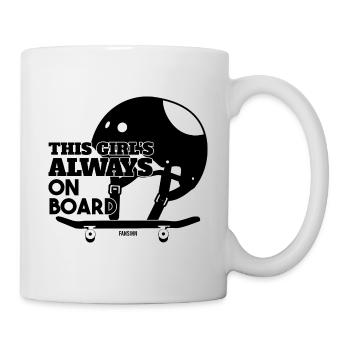 This Girl Is Always On Board - Mug - white - Right