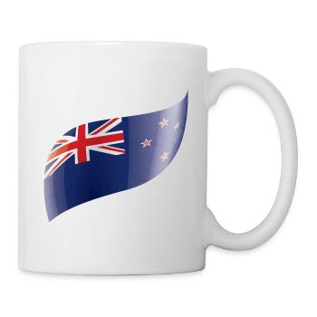 Le drapeau néo-zélandais agité - Mug blanc - blanc - Droite
