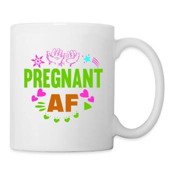 Mère Enceinte Bébé Nourrisson T-Shirt Maman - Mug blanc - blanc - Droite