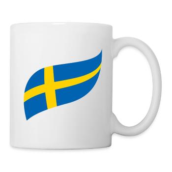 Schweden Flagge - Tasse - Weiß - Rechts