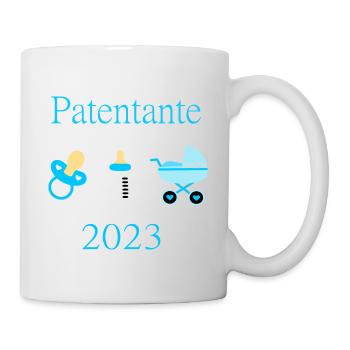 Patentante 2023 Taufe Geburt Junge - Tasse - Weiß - Rechts