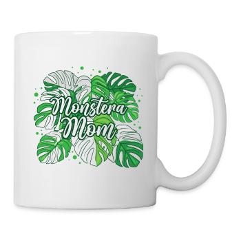 Variegated Monstera Mom - Tasse - Weiß - Rechts