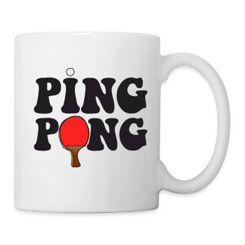 Ping Pong outfit with table tennis bat - Mug - white - Right