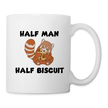 Mi-homme, mi-biscuit - Mug blanc - blanc - Droite