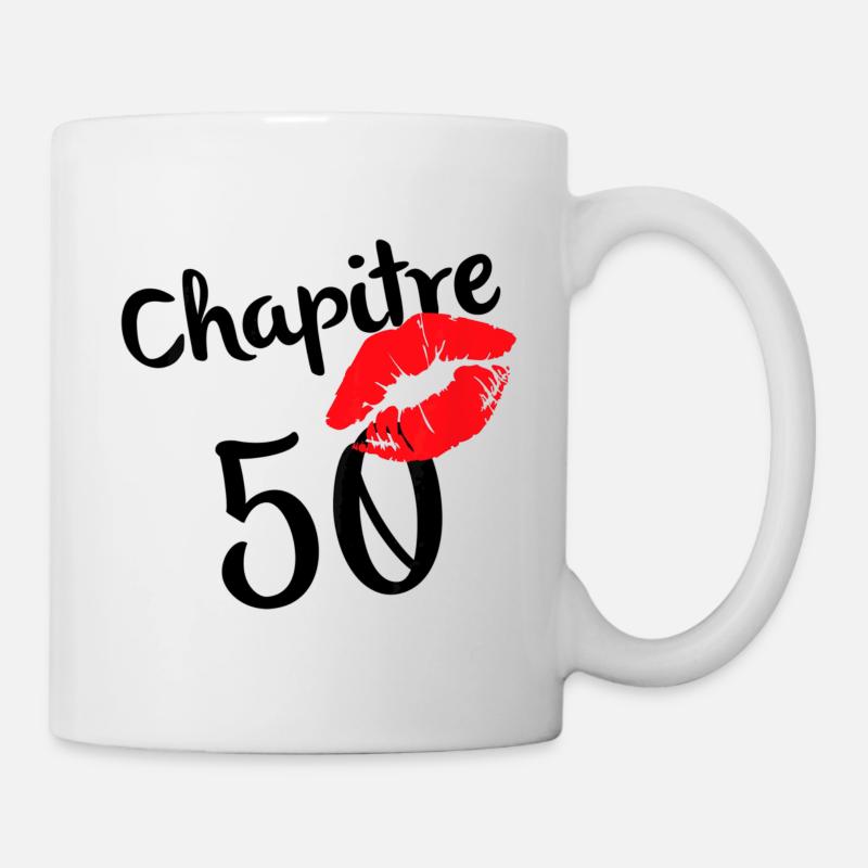 Chapitre 50 ans joyeux anniversaire Nées en 1972 - Mug blanc - blanc