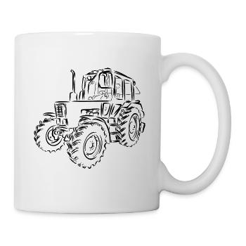 Traktor Belarus MTS 82 - Tasse - Weiß - Rechts