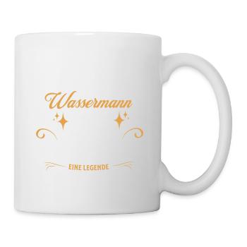 Sternzeichen Geschenke Wassermann Spruch - Tasse - Weiß - Rechts