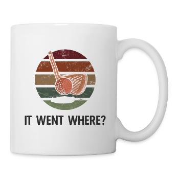 Golfplatz zum Golfen Golf - Tasse - Weiß - Rechts