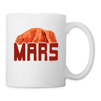 MARS National Park Retro Outer Space Planet - Mug blanc - blanc - Droite