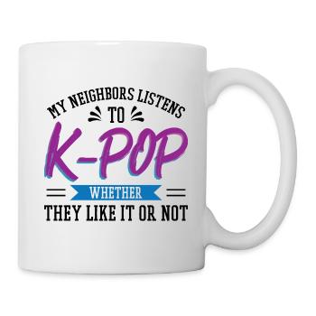 Citation K-pop amusante Musique sud-coréenne - Mug blanc - blanc - Droite