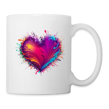 Valentine's Day | Colorful Heart | Colorful Heart - Mug - white - Right