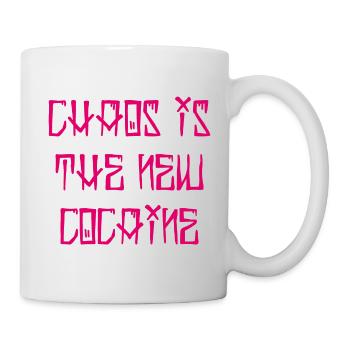 Chaos Kokain Grafik - Tasse - Weiß - Rechts