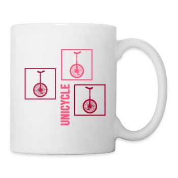 Unicycle unicycle artist unicycle magenta - Mug - white - Right