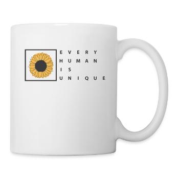 EVERY HUMAN IS UNIQUE design von Philipp Wolf - Tasse - Weiß - Rechts
