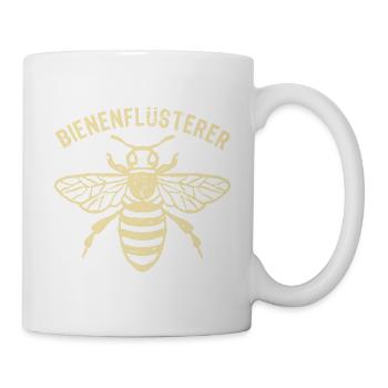 Bienenflüsterer - Biene - Imker- Honig - Tasse - Weiß - Rechts