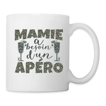 Mamie Apéro - Mug blanc - blanc - Droite