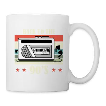 Walkman Retour aux années 90 - Idée cadeau - Mug blanc - blanc - Droite