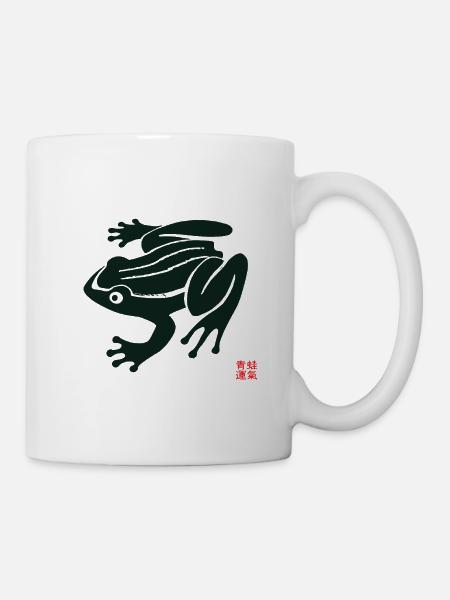 Traditional Chinese Frog Painting Vintage - Mug - white