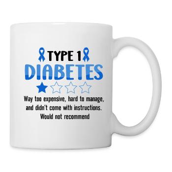 Diabetes Awareness Blue Diabetes Band Diabetes - Mug - white - Right