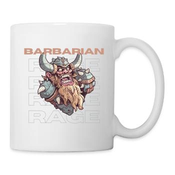 Barbar im RPG Ready To Rage - Tasse - Weiß - Rechts