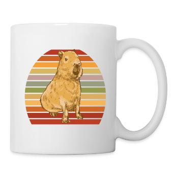 Capybara - Tasse - Weiß - Rechts