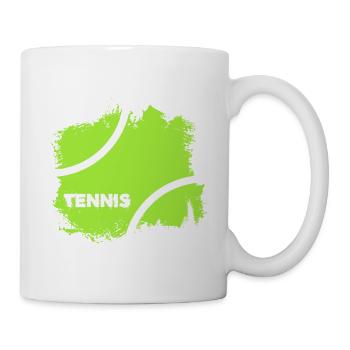 Tennis Matchball Tennis court "fuzzy ball" - Mug - white - Right