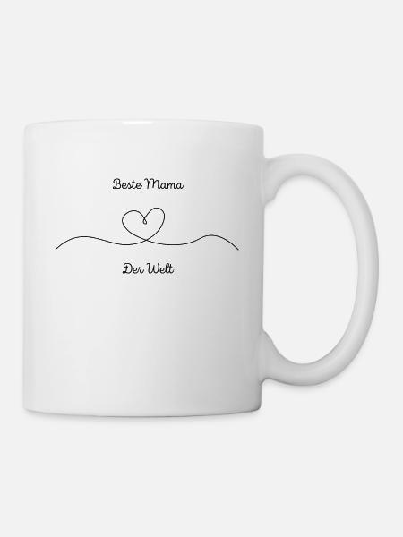 Beste Mama der Welt Muttertag - Tasse - Weiß