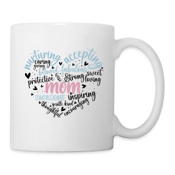 Muttertag Herz Geschenkidee Mama - Tasse - Weiß - Rechts