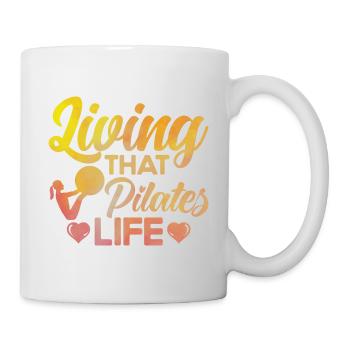 Pilates Vivre le cadeau de vie Pilates - Mug blanc - blanc - Droite