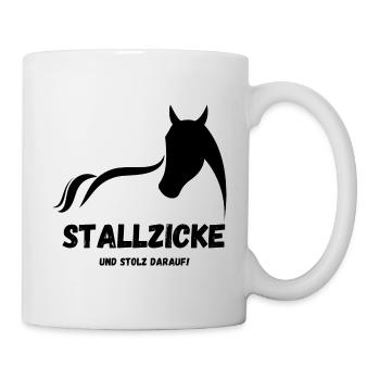 Stallzicke - Tasse - Weiß - Rechts