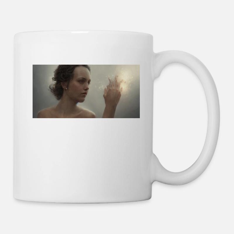 Kraftvolle Frau - Tasse - Weiß