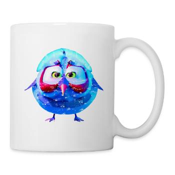Poulet Poulet Mignon poussin en bleu - Mug blanc - blanc - Droite