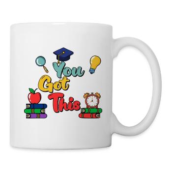 Vous avez ce vêtement de jour de test mignon et drôle - Mug blanc - blanc - Droite