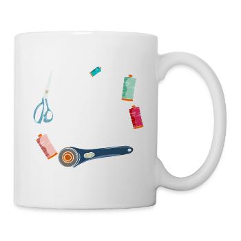 I Quilt Past My Bedtime - Tasse - Weiß - Rechts