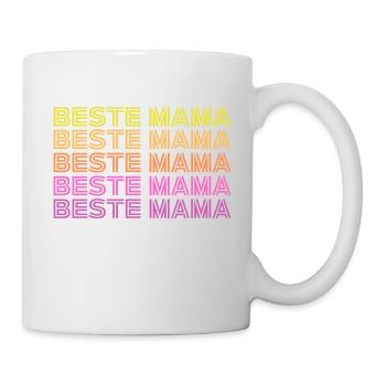 Beste Mama - Tasse - Weiß - Rechts