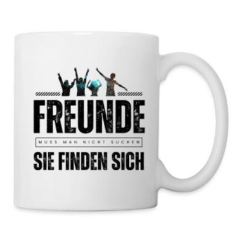 Beste Freunde FREUND Kumpel Kumpels - Tasse - Weiß - Rechts