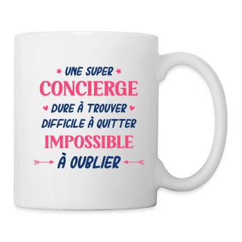 sUPER concierge - Mug blanc - blanc - Droite