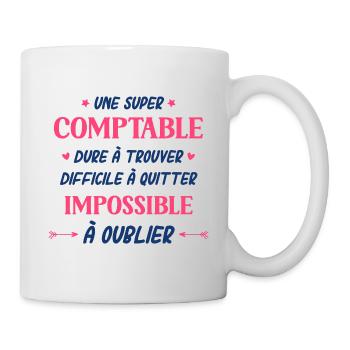 comptable - Mug blanc - blanc - Droite