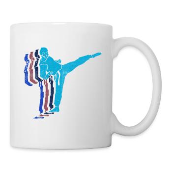 Koreanischer Kampfsport Taekwondo - Tasse - Weiß - Rechts
