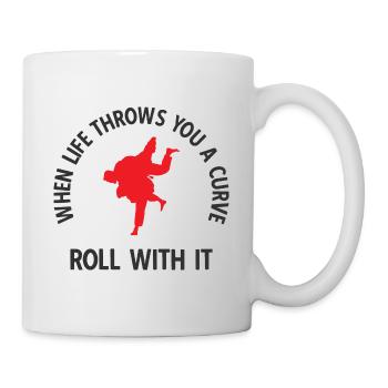 BJJ Jiu Jitsu - Tasse - Weiß - Rechts