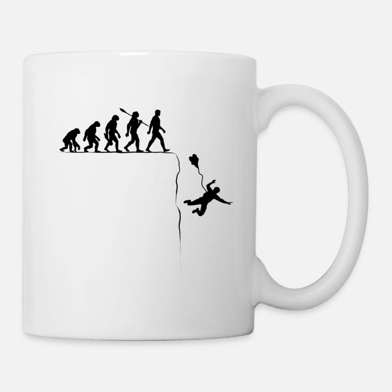 Evolution Base Jump Basejumper Sports extrêmes - Mug blanc - blanc