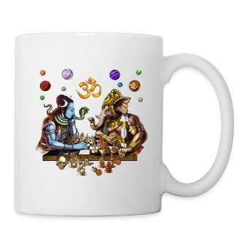 Shiva vs Ganesha - Mug - white - Right