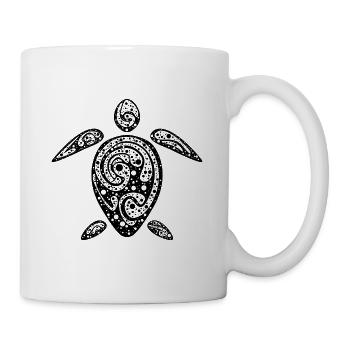tortue de mer - Mug blanc - blanc - Droite
