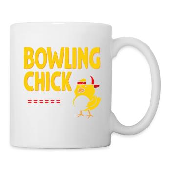 Bowling-Küken - Tasse - Weiß - Rechts