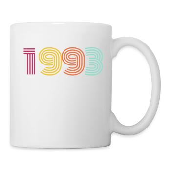 Né en 1993 - Mug blanc - blanc - Droite