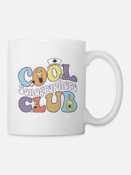 Cool Sonographers Club Rad Tech Squad Radiologist - Tasse - Weiß