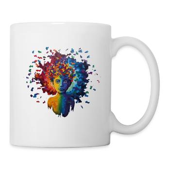 Colorful autism design a sign of diversity - Mug - white - Right