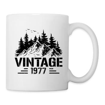 T-Shirt VINTAGE 1977 - Mug - white - Right