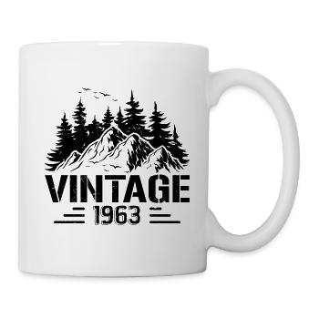 T-Shirt VINTAGE 1963 - Mug - white - Right