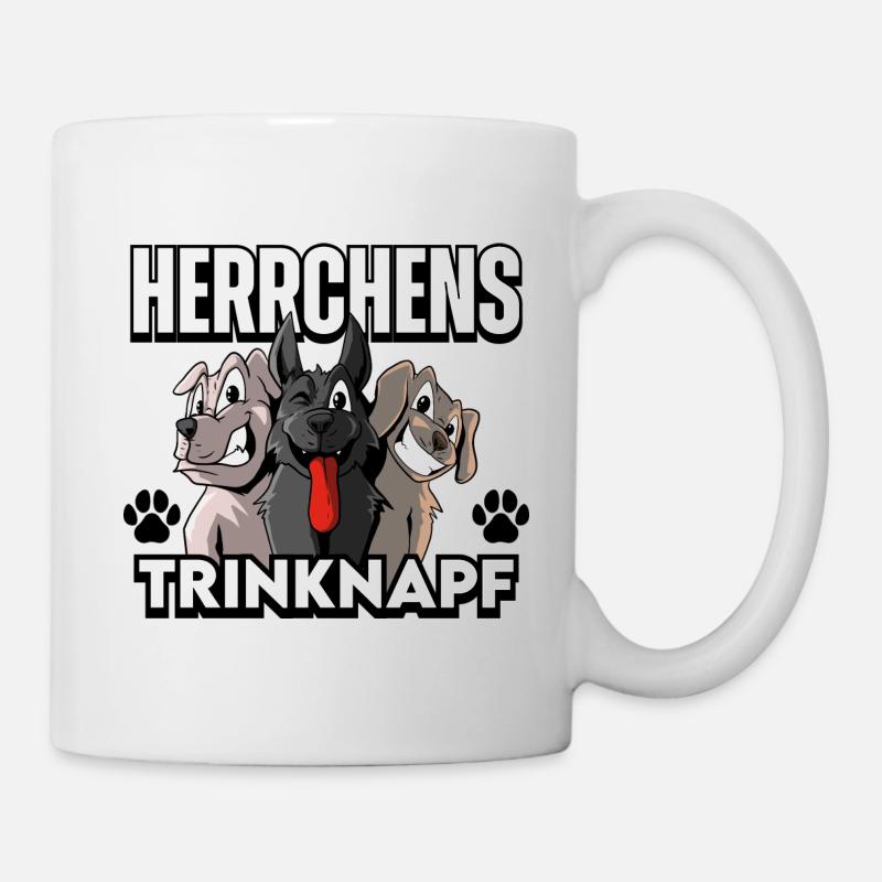 Herrchens Trinknapf Hunde - Tasse - Weiß